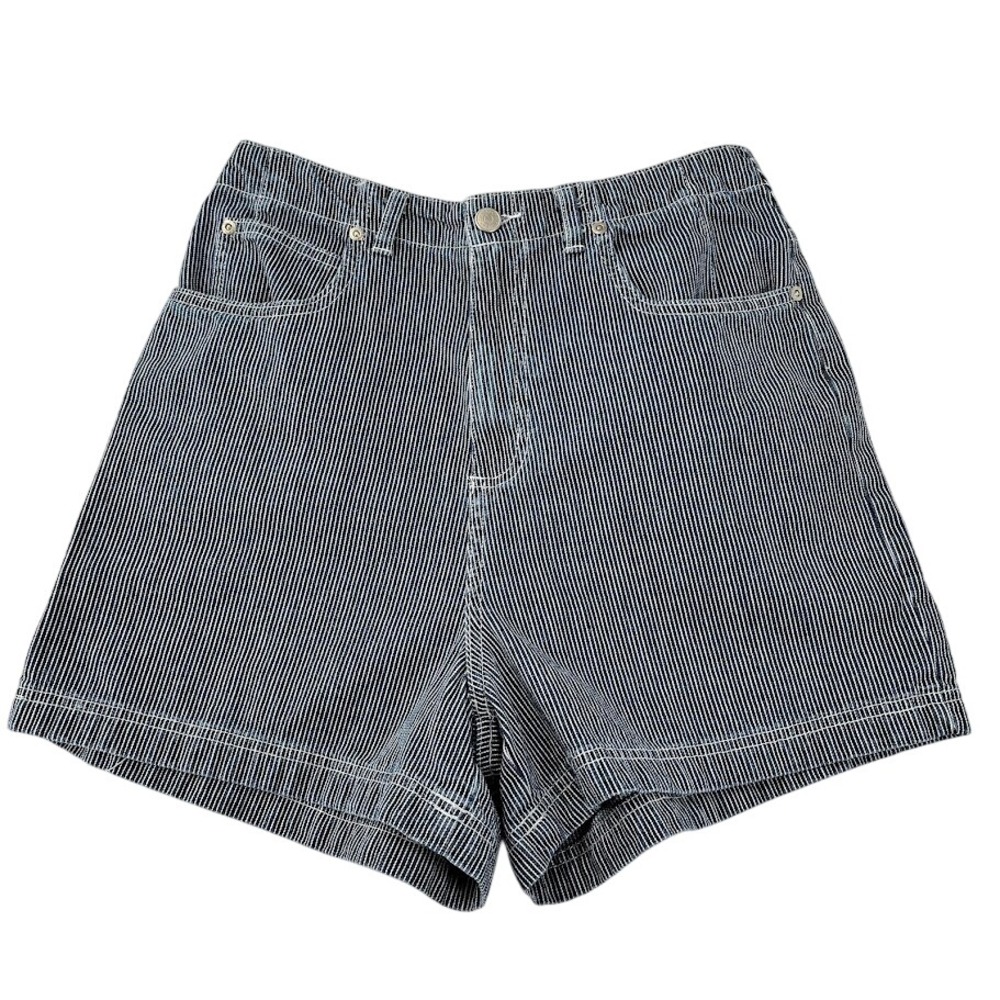 Sonoma Jean Company Shorts Womens 8P‎ Blue Hickory Stripe Excellent High Rise